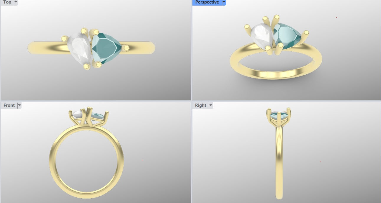 The Anne Toi et Moi Ring